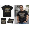 Camiseta personalizada EL HOMBRE EL MITO LA LEYENDA con nombre