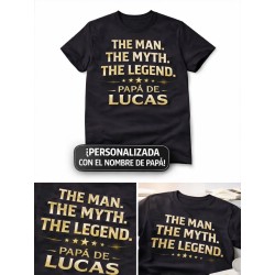 Camiseta personalizada EL HOMBRE EL MITO LA LEYENDA con nombre
