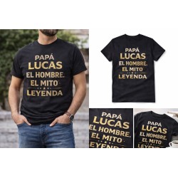 Camiseta personalizada EL HOMBRE EL MITO LA LEYENDA con nombre