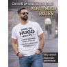 Camiseta personalizada Papá Rules con nombre | Regalo original papá