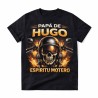 Camiseta personalizada papá motero con nombre | Regalo motorista