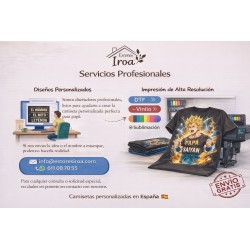 Camiseta personalizada papá con nombre Mi Héroe Mi Orgullo | Regalo original