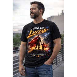 Camiseta personalizada papá con nombre Mi Héroe Mi Orgullo | Regalo original