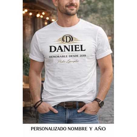 Camiseta Personalizada Nombre y Año Padre Honorable| Regalo Papá