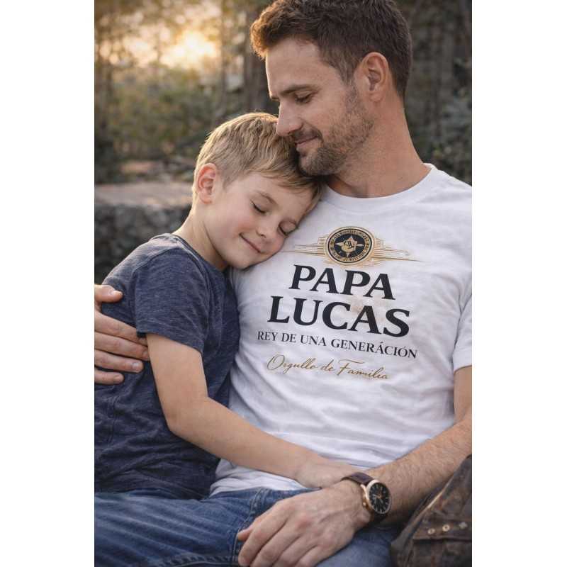 Camiseta Papá Personalizada Rey de una Generación | Regalo día del Padre