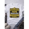 Camiseta Advertencia Papá Orgulloso Personalizada | Regalo Papá