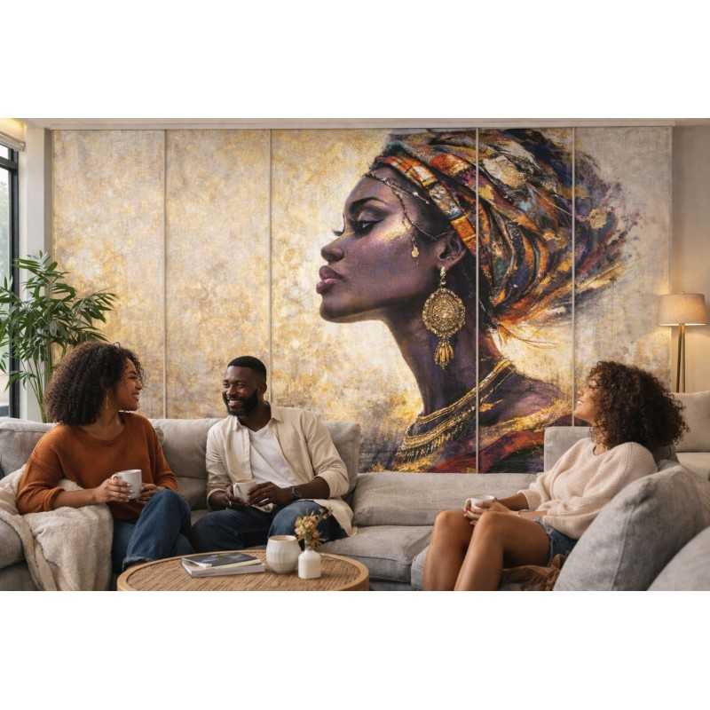 Panel Japonés Artístico África Sahara | Panel Decorativo Moderno