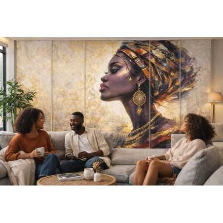 Panel Japonés Artístico África Sahara | Panel Decorativo Moderno