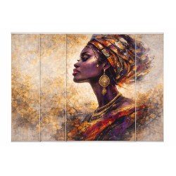 Panel Japonés Artístico África Sahara | Panel Decorativo Moderno