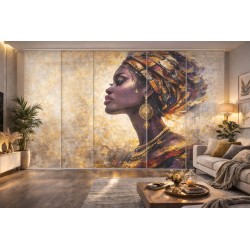 Panel Japonés Artístico África Sahara | Panel Decorativo Moderno