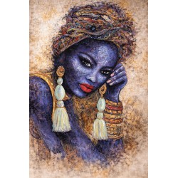 Panel Japonés Moderno a Medida África Azul | Fabricado en España