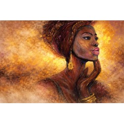 Panel Japonés Moderno a Medida África Dorado | Fabricado en España