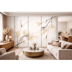 Panel Japonés Japandi Moderno | Cortina Japonesa Efecto Lino Premium