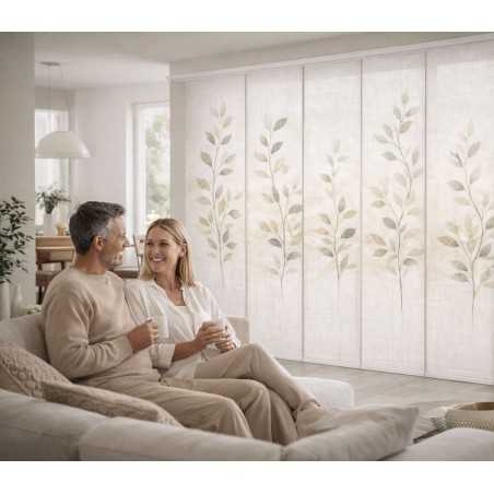 Panel Japonés Translúcido Efecto Lino Natural | A Medida | Estores Iroa