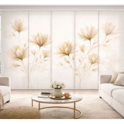 Panel Japonés Botánico Magnolio Premium Luxury | Estores Iroa