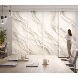 Panel Japonés Moderno Ondas Zen Premium | A Medida | Estores Iroa