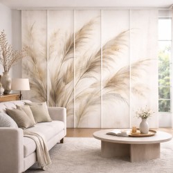 Panel japonés a medida Pampas Beige | Moderno | Estores Iroa