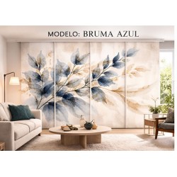 Panel Japonés Bruma Azul a Medida | Estores Iroa