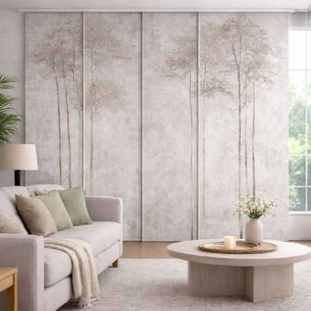 Panel japonés gris piedra a medida | Modelo Boreal | Estores Iroa