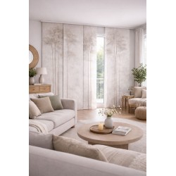 Panel japonés gris piedra a medida | Modelo Boreal | Estores Iroa