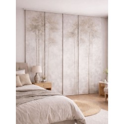 Panel japonés gris piedra a medida | Modelo Boreal | Estores Iroa