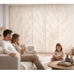 Panel japonés a medida Pampas Beige | Moderno | Estores Iroa