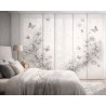 Panel Japonés Mariposas Gris Humo a Medida | Estores Iroa