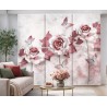 Panel Japonés SHARA BLOOM Floral 3D a Medida- Estores Iroa