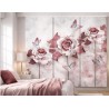 Panel Japonés SHARA BLOOM Floral 3D a Medida- Estores Iroa
