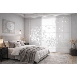 Panel Japonés Moderno Blanco y Negro o Gris a Medida- Estores Iroa