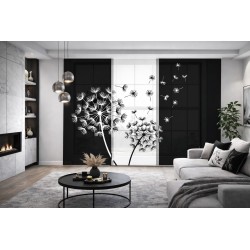 Panel Japonés Moderno Blanco y Negro o Gris a Medida- Estores Iroa
