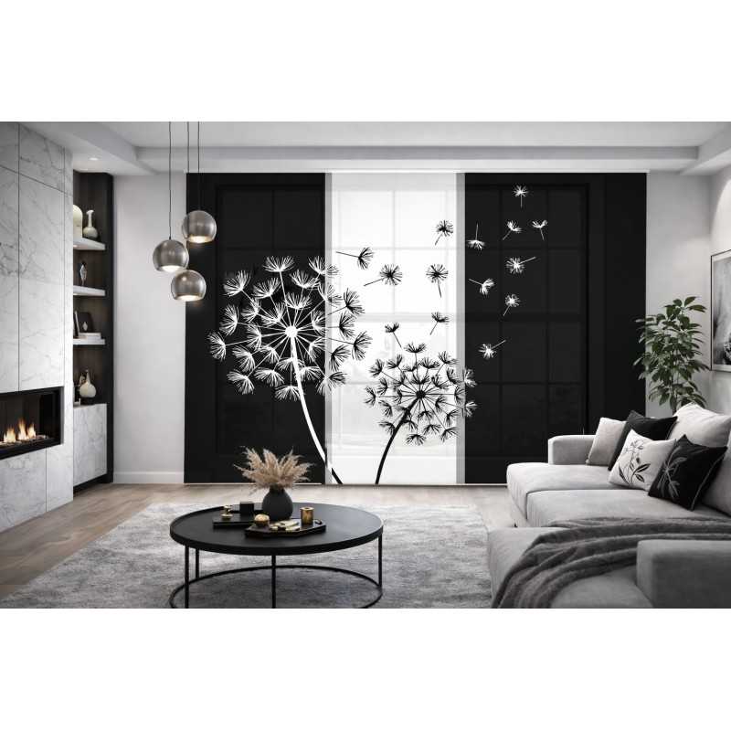 Panel Japonés Moderno Blanco y Negro o Gris a Medida- Estores Iroa