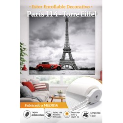 Estor Enrollable París 114 Torre Eiffel | Estores Decorativos Modernos