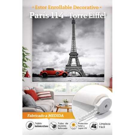 Estor Enrollable París 114 Torre Eiffel | Estores Decorativos Modernos