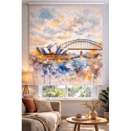 Estor Enrollable Sidney Decorativo | Estores de Ciudades a Medida | Estores Iroa