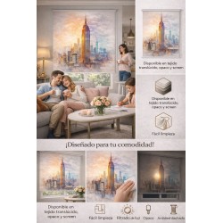 Estor Enrollable Nueva York Empire State | Estor de Ciudades a Medida | Estores Iroa