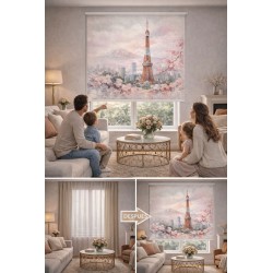 Estor Enrollable Tokio Tokyo Tower | Estor de Ciudades a Medida | Estores Iroa