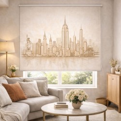 Estor Enrollable Nueva York Skyline | Estor Decorativo de Ciudades | Estores Iroa
