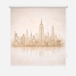 Estor Enrollable Nueva York Skyline | Estor Decorativo de Ciudades | Estores Iroa