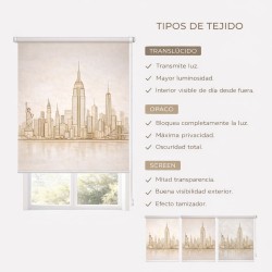 Estor Enrollable Nueva York Skyline | Estor Decorativo de Ciudades | Estores Iroa