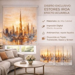 Estor Enrollable Dubái Skyline Burj Khalifa | Estor de Ciudades | Estores Iroa