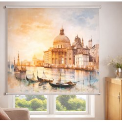 Estor Enrollable Venecia Góndolas Gran Canal | Estor Decorativo a Medida | Estores Iroa