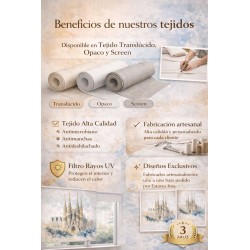 Estor Enrollable Barcelona Sagrada Familia | Estor Decorativo a Medida | Estores Iroa