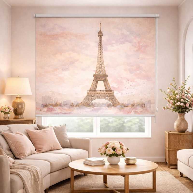 Estor París Torre Eiffel | Estor Decorativo de Ciudad | Estores Iroa
