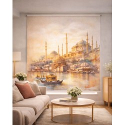 Estor Enrollable Estambul Mezquita Azul | Estor Decorativo a Medida | Estores Iroa