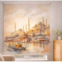 Estor Enrollable Estambul Mezquita Azul | Estor Decorativo a Medida | Estores Iroa