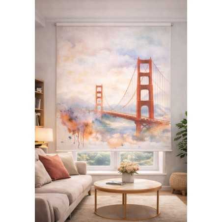 Estor Enrollable San Francisco Golden Gate | Estor Decorativo a Medida | Estores Iroa