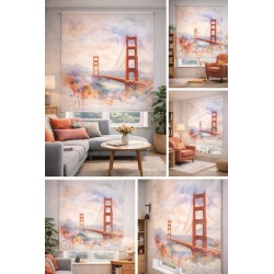 Estor Enrollable San Francisco Golden Gate | Estor Decorativo a Medida | Estores Iroa