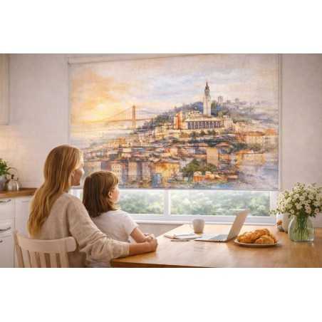 Estor Lisboa Decorativo | Estor Enrollable Ciudad | Estores Iroa