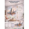 Estor Decorativo Chicago Skyline Acuarela | Estores Iroa